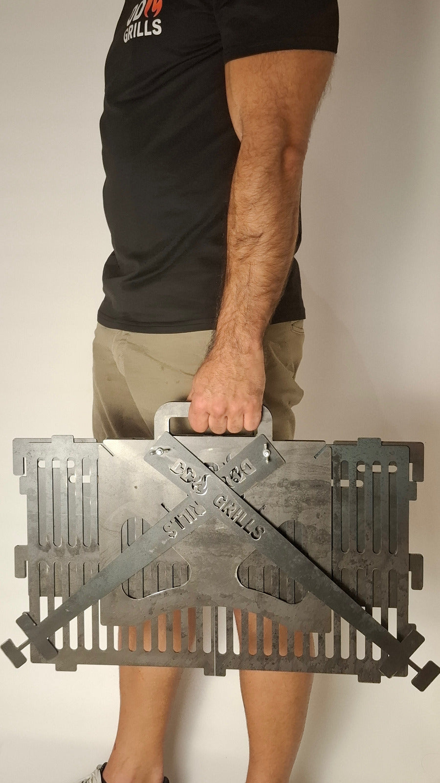 La Poderosa – Portable Argentinian Charcoal Grill (3mm Carbon Steel)