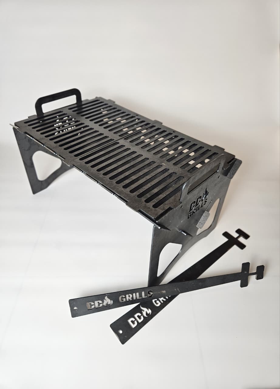La Poderosa – Portable Argentinian Charcoal Grill (3mm Carbon Steel)