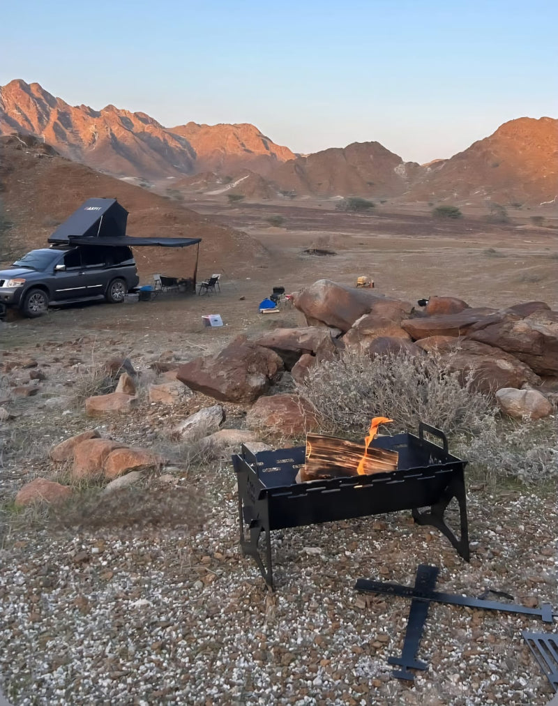 La Poderosa – Portable Argentinian Charcoal Grill (3mm Carbon Steel)